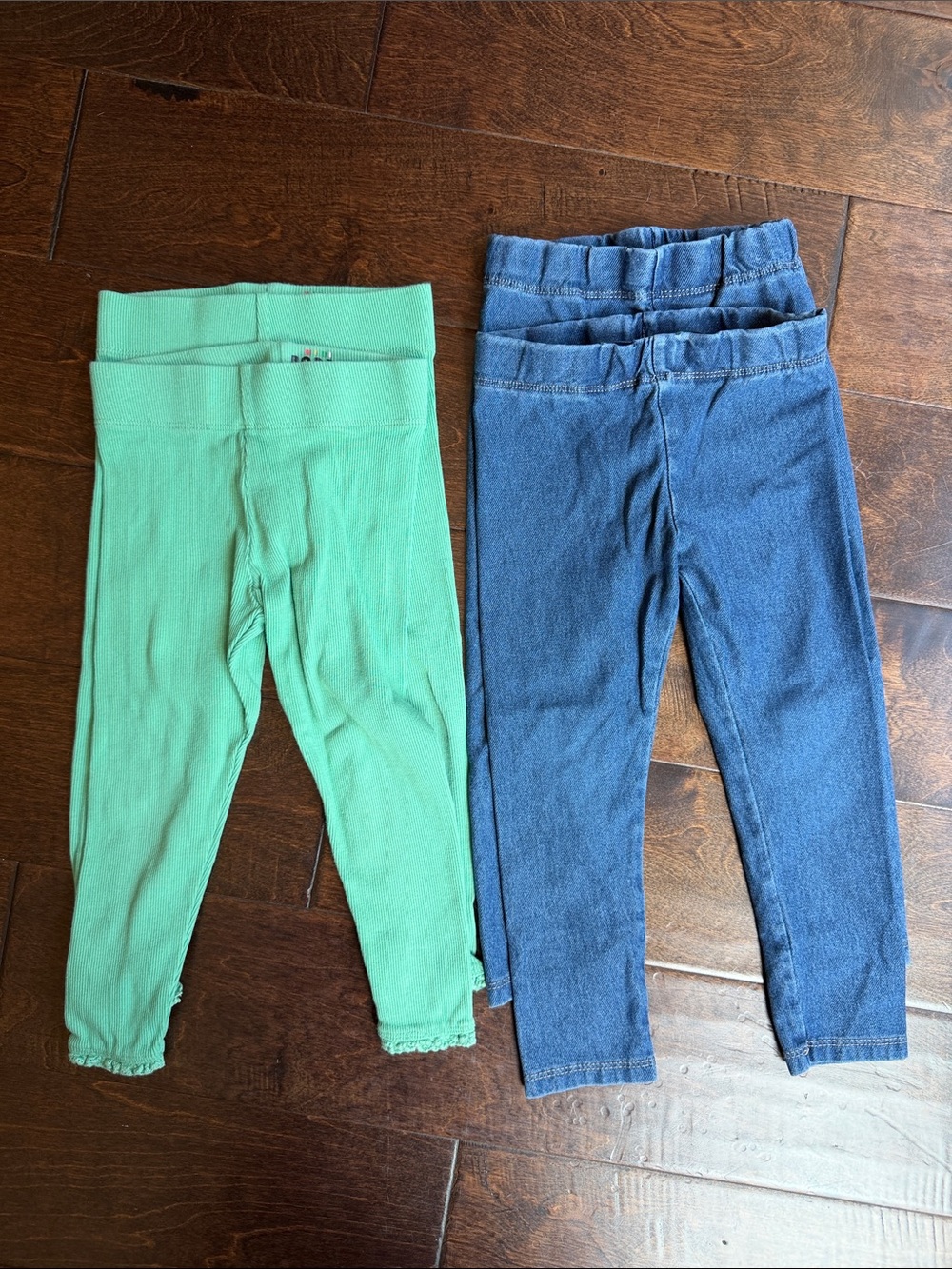 TWIN 2T Leggings Pack - Green Mini Boden & Blue H&M